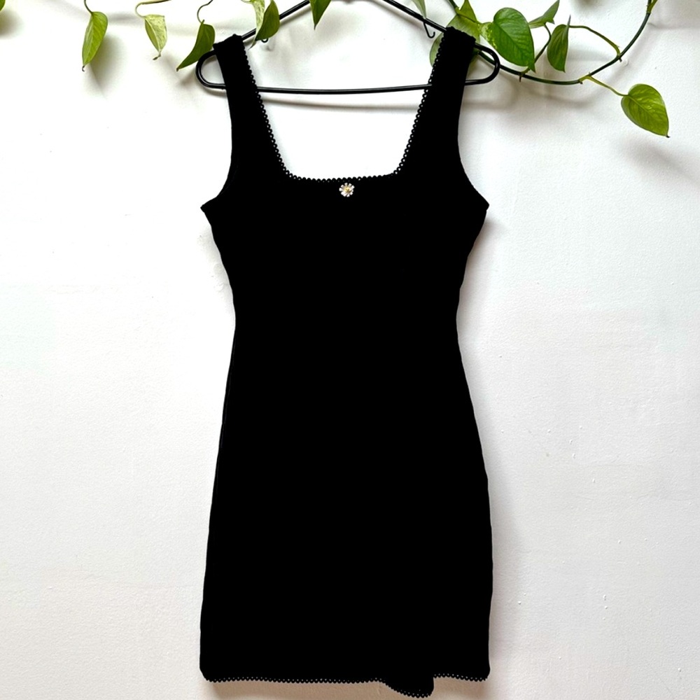 Solid & Striped Black Jersey Dress